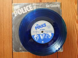 Blue Vinyl ! THE POLICE - So Lonely (Single, 1980)